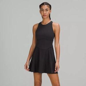 lululemon athletica Black Court Crush Mini Dress